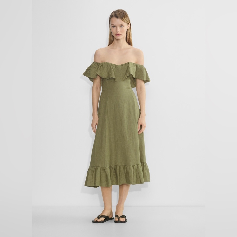 Aritzia Wilfred Marmion Linen Dress